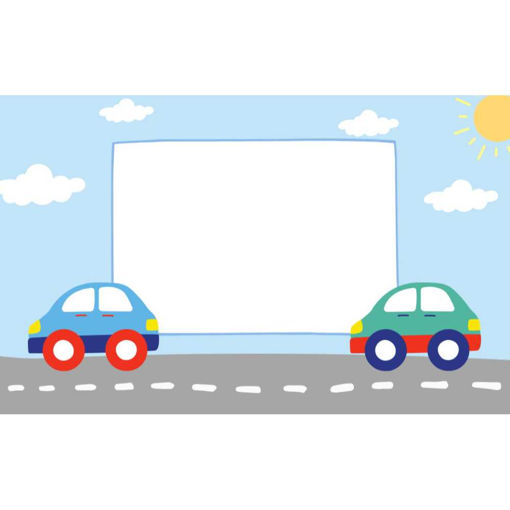 Picture of NAME TAG CARS 88X55MM